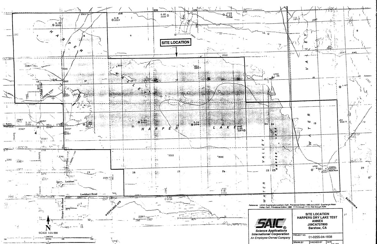 Harpers Dry Lake Test Annex